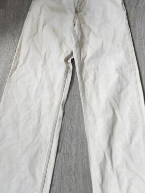 Zara Women's Cream and White Jeans